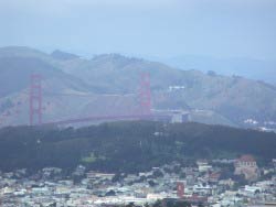 Golden Gate Bridge, Twin Peaks, San Francisco, Kalifornien