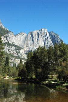 Upper Yosemite Fall, Merced River, Yosemite, Kalifornien