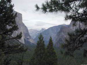 El Capitan, Half Dome, Bridalveil Fall, Tunnel View, Yosemite, Kalifornien