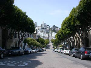 Lombard Street, Telegraph Hill, San Francisco, Kalifornien