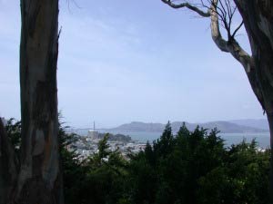 Golden Gate Bridge, Coit Tower, Telegraph Hill, San Francisco, Kalifornien