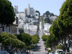 Lombard Street, Russian Hill, San Francisco, Kalifornien