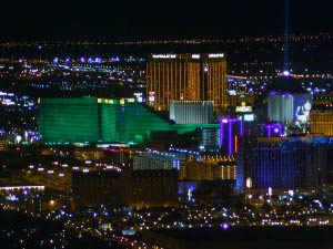 Mandalay Bay, MGM Grand, Luxor, Excalibur, Stratossphere Tower, Las Vegas, Nevada