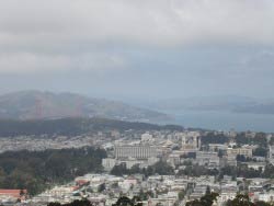 Golden Gate Bridge, Twin Peaks, San Francisco, Kalifornien