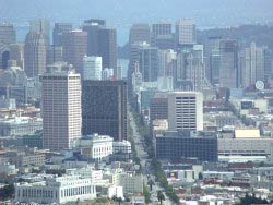 Financial District, Market Street, Twin Peaks, San Francisco, Kalifornien