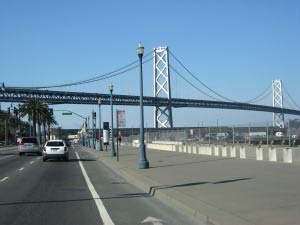 Bay Bridge, Embarcadero, San Francisco, Kalifornien