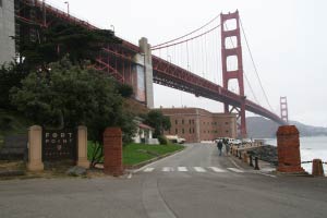 Fort Point, Golden Gate Bridge, San Francisco, Kalifornien