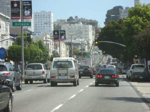 Lombard Street, Russian Hill, San Francisco, Kalifornien