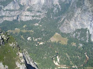 Yosemite Village, Lower Yosemite Falls, Glacier Point, Yosemite, Kalifornien