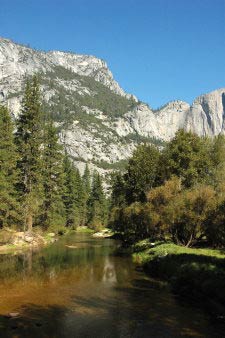 Upper Yosemite Fall, Merced River, Yosemite, Kalifornien