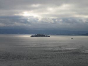 Alcatraz, Golden Gate Bridge, San Francisco, Kalifornien