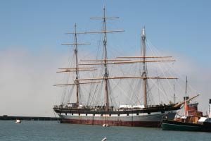 Balclutha, Hyde Street Pier, Fishermans Wharf, San Francisco, Kalifornien