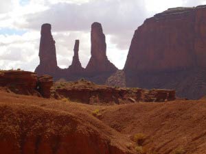 Three Sisters, Monument Valley, Arizona