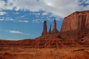 Three Sisters, Monument Valley, Arizona