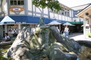Mermaid Fountain, Denmarket Square, Solvang, Kalifornien