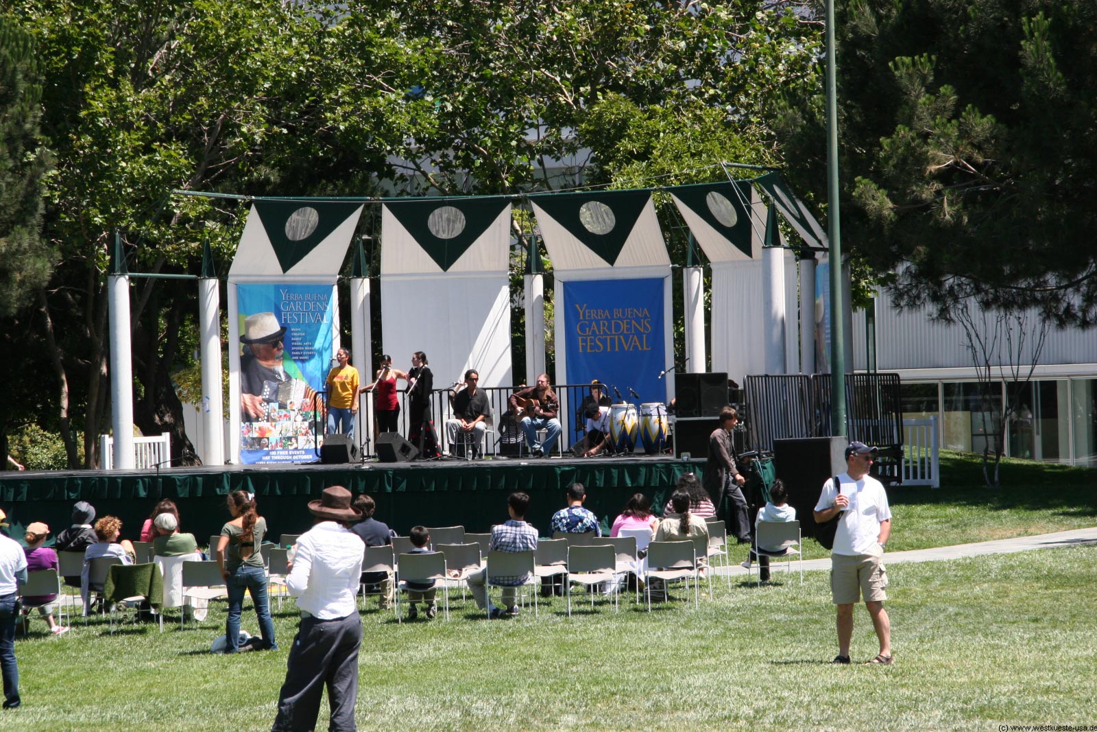Yerba Buena Gardens Stadtpark In San Francisco Mit Metreon
