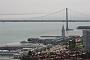 Ausblick vom Coit Tower auf Bay Bridge und Ferry Building