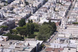 Washington Square, Coit Tower, Telegraph Hill, San Francisco, Kalifornien