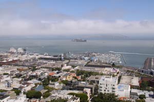 Pier 39, Coit Tower, Telegraph Hill, San Francisco, Kalifornien