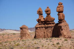 Three sisters, Goblin Valley, Utah