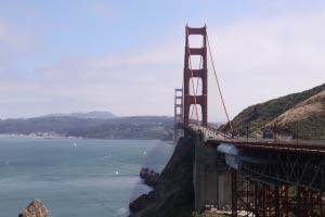 Dana Bowers Memorial Vista Point, Golden Gate Bridge, San Francisco, Kalifornien