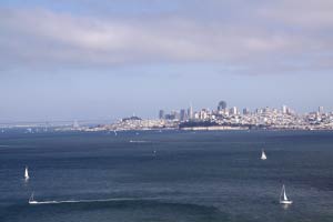 Dana Bowers Memorial Vista Point, Golden Gate Bridge, San Francisco, Kalifornien