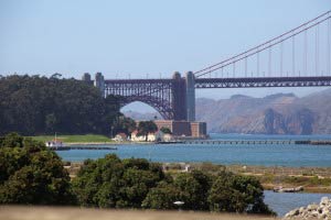 Fort Point, Golden Gate Bridge, San Francisco, Kalifornien