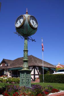 Downtown Clock, Solvang, Kalifornien