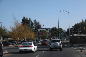 Willits Arch, Willits, Highway 101 South, Kalifornien