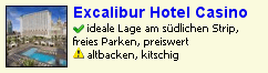 Hotelempfehlung Excalibur Hotel Casino