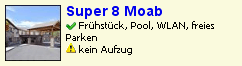 Hotelempfehlung Super 8 Moab