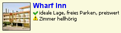 Hotelempfehlung Wharf Inn