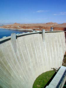 Lake Powell, Glen Canycon Dam, Glen Canyon, Arizona