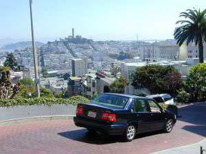 Lombard Street, Coit Tower, Telegraph Hill, San Francisco, Kalifornien