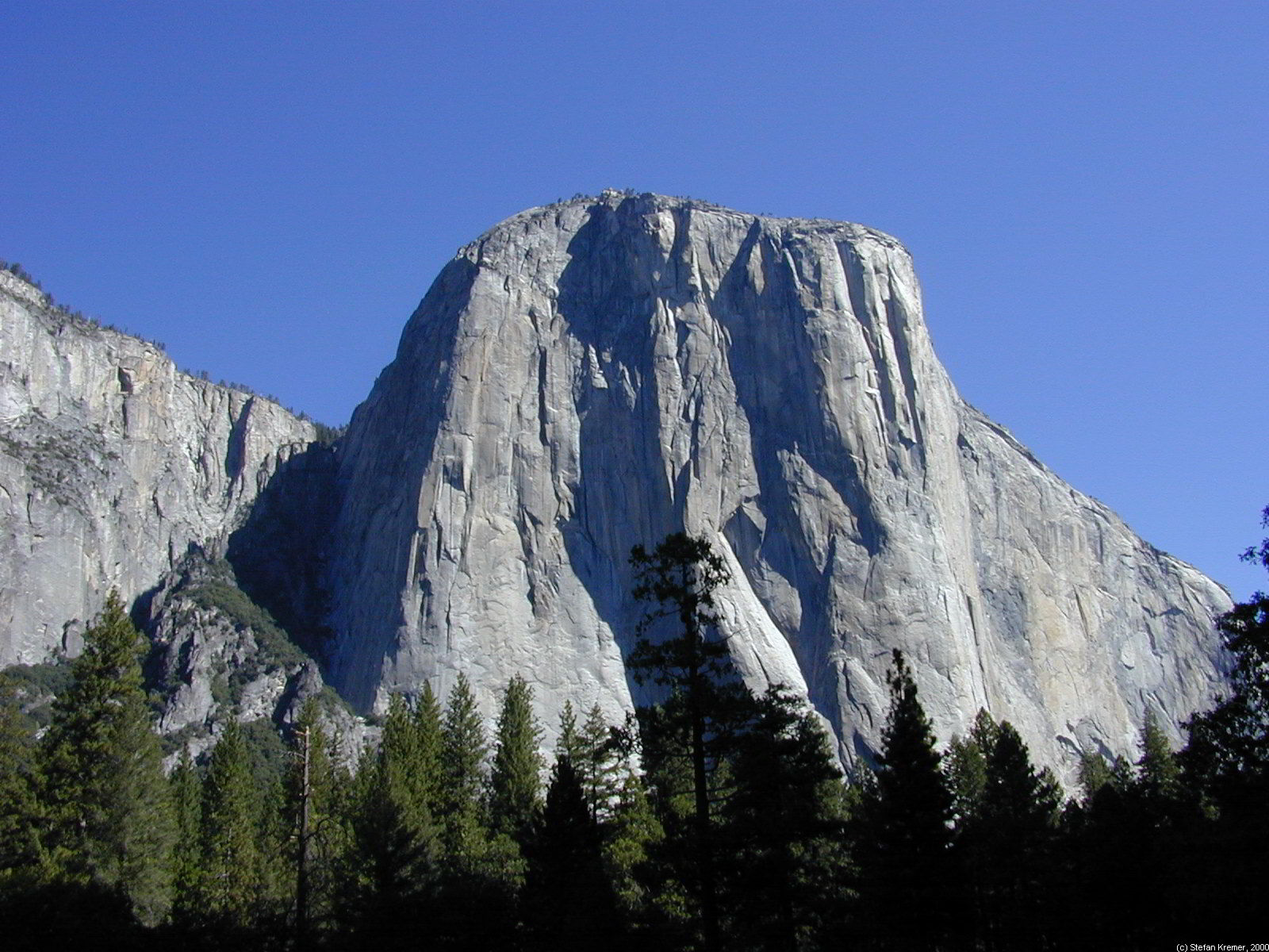 El Capitan Granitfelswand Im Yosemite Nationalpark