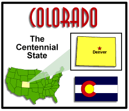 Colorado state map logo
