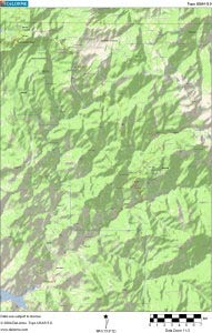 Landkarte, Sequoia, Utah